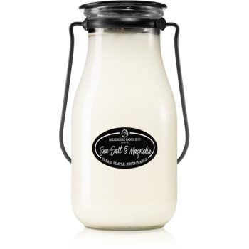 Milkhouse Candle Co. Creamery Sea Salt & Magnolia lumânare parfumată Milkbottle