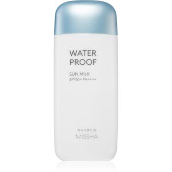 Missha All Around Safe Block Waterproof Sun Milk lapte de corp pentru soare rezistent la apa SPF 50+ de firma originala