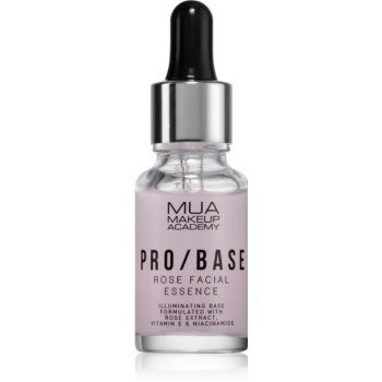 MUA Makeup Academy PRO/BASE Rose baza de machiaj iluminatoare cu extracte de trandafiri salbatici
