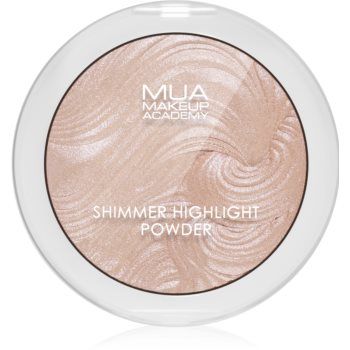 MUA Makeup Academy Shimmer Pudra compacta ce ofera luminozitate