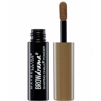 Pudra pentru sprancene Maybelline New York Brow Drama Shaping Chalk, 120 Medium Brown, 1 g de firma original