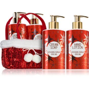 Vivian Gray Red Glitters Patchouli & Peony set cadou (de maini)