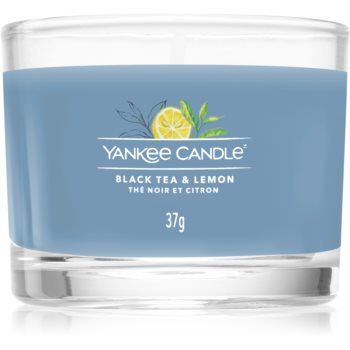 Yankee Candle Black Tea & Lemon lumânare votiv glass