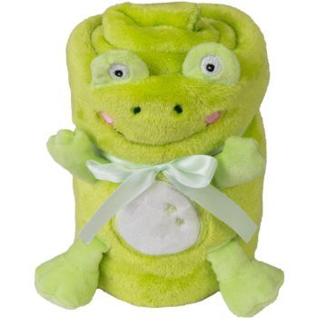Babymatex Willy Frog pătură mini cu animal de pluș