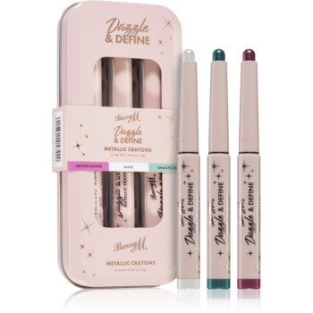 Barry M Dazzle & Define Metallic Crayon creion metalic pentru ochi ambalaj economic