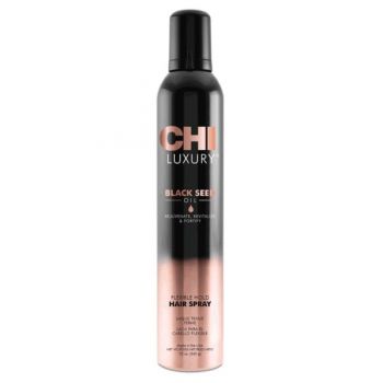 Fixativ cu Fixare Flexibila - CHI Farouk Luxury Black Seed Oil Flexible Hold Hair Spray, 284g