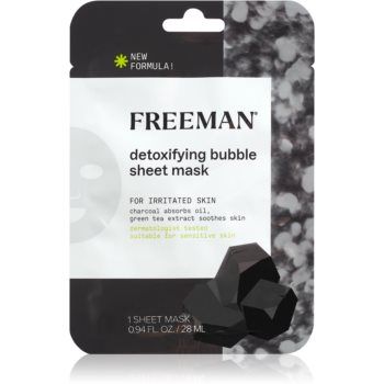 Freeman Essentials Charcoal & Green Tea mască compresă hidratantă pentru ten gras