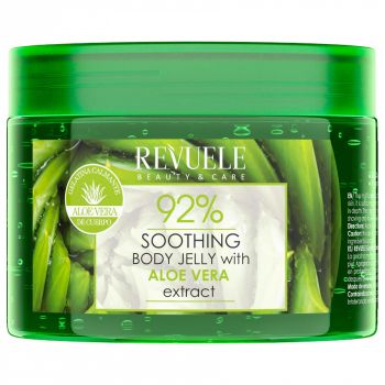 Jeleu pentru corp cu extract de Aloe Vera Revuele 92% Moisturizing, 400 ml