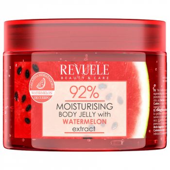 Jeleu pentru corp cu extract de Pepene Rosu Revuele 92% Moisturizing, 400 ml la reducere