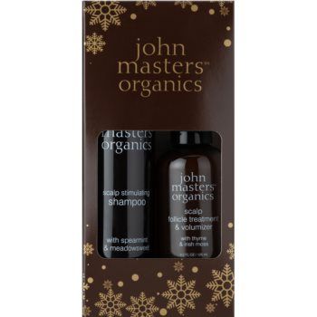 John Masters Organics Spearmint & Meadowsweet Scalp Duo set cadou (pentru un scalp sanatos)