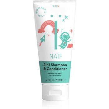 Naif Kids Shampoo & Conditioner sampon si balsam 2 in 1 pentru copii