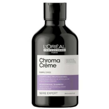 Sampon pentru par blond - L'Oreal Professionnel Serie Expert Chroma Creme Purple Dyes, 300 ml ieftin