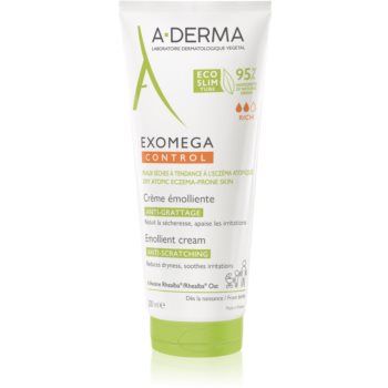 A-Derma Exomega Control cremă hidratantă pentru piele foarte sensibila sau cu dermatita atopica