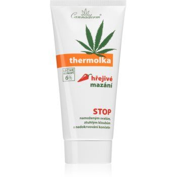 Cannaderm Thermolka warm lubrication crema pentru masaj cu efect analgezic intens