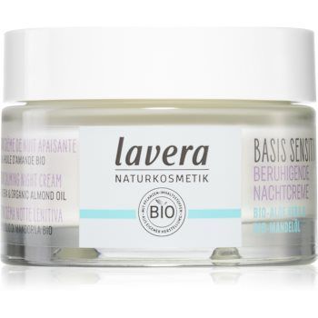 Lavera Basis Sensitiv crema de noapte cu efect calmant fara parfum