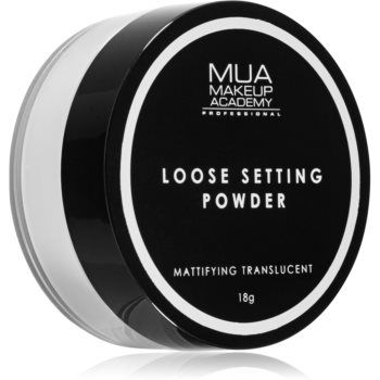 MUA Makeup Academy Matte pudra pulbere transparentă pentru un aspect mat
