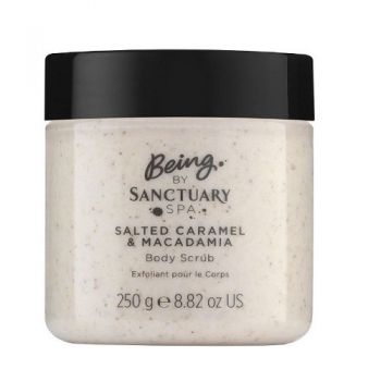 Scrub de corp, Sanctuary Spa, Caramel Sarat si Macadamia, 250 g