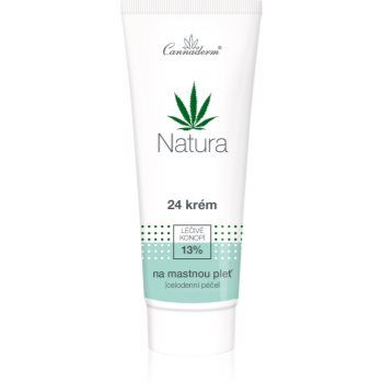 Cannaderm Natura Cream for Oily Skin crema de zi si de noapte pentru ten gras ieftina