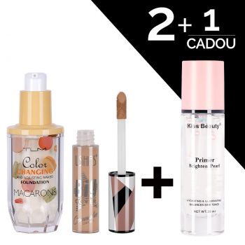 Fond de Ten TLM Color Changing & Concealer Ushas Big Cover + CADOU Primer Hidratant