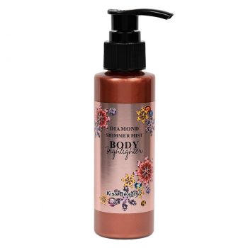 Lotiune de Corp cu Sclipici Kiss Beauty Diamond Shimmer Mist #02, 120ml
