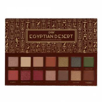 Paleta Profesionala cu 14 farduri nude Nova Kiss Egyptian Desert, 35.8 g