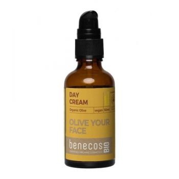 Crema de Zi Intensiva pentru Ten Matur si Uscat - Olive Your Face Benecos Bio, 50 ml