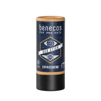 Deodorant stick bio pentru barbati, cu bicarbonat - Benecos, 40g la reducere