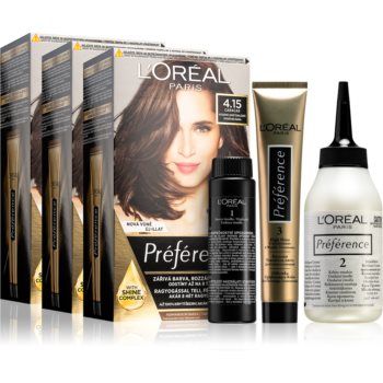 L’Oréal Paris Préférence Culoare permanenta pentru par 4.15 Caracas(ambalaj economic) culoare