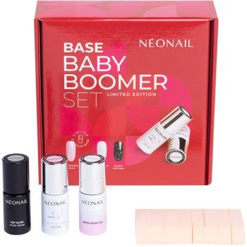 NeoNail XMAS Set Base Baby Boomer Set set cadou (pentru unghii)
