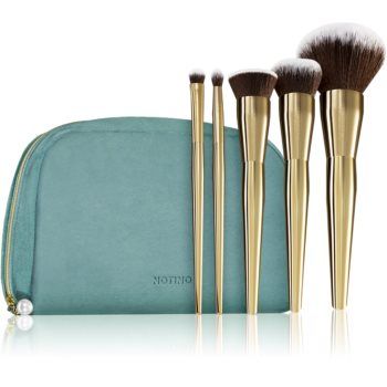 Notino Grace Collection Make-up brush set with cosmetic bag set de pensule cu geantă