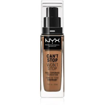 NYX Professional Makeup Can't Stop Won't Stop Full Coverage Foundation fond de ten cu acoperire ridicată