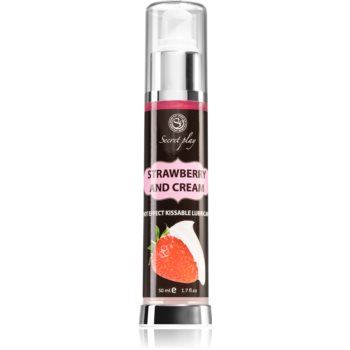 Secret play Hot Effect Strawberry with Cream gel lubrifiant cu aromă de firma original