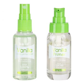 Set 2 in 1 Spray Fixare Machiaj si Primer Vanilla Karite