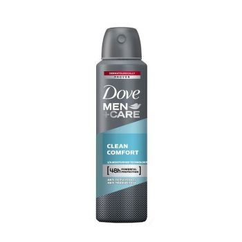 DOVE MEN+CARE CLEAN COMFORT ANTIPERSPIRANT DEO SPRAY (Optiuni de comanda: 150 ml) de firma original