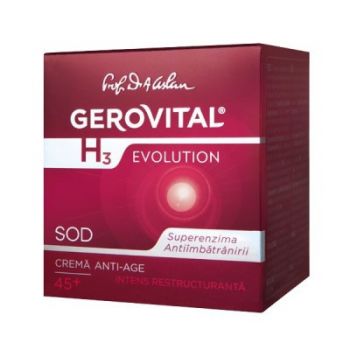 GEROVITAL H3 EVOLUTION CREMA ANTI-AGE INTENS RESTRUCTURANTA de firma originala