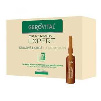 GEROVITAL PLANT KIT TRATAMENT EXPERT KERATINA LICHIDA FIOLE la reducere