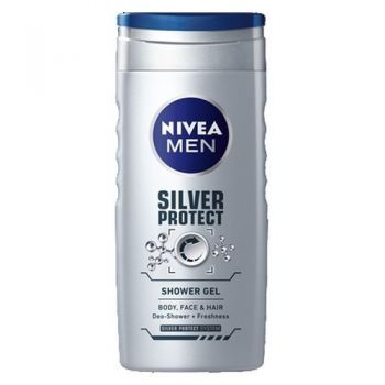 NIVEA GEL DE DUS SILVER PROTECT FOR MEN (Optiuni de comanda: 500 ml) de firma originala