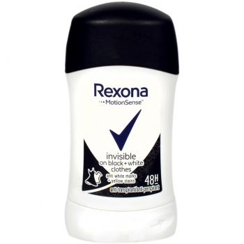 REXONA MOTIONSENSE INVISIBLE BLACK+WHITE ANTIPERSPIRANT WOMEN STICK de firma original