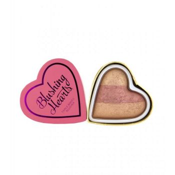 Blush Iluminator Makeup Revolution I Heart Makeup Blushing Hearts - Peachy Keen, 10g