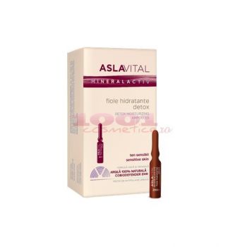 ASLAVITAL MINERAL ACTIV FIOLE HIDRATANTE DETOX la reducere