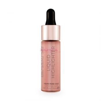 MAKEUP REVOLUTION LIQUID HIGHLIGHTER ILUMINATOR ROSE GOLD