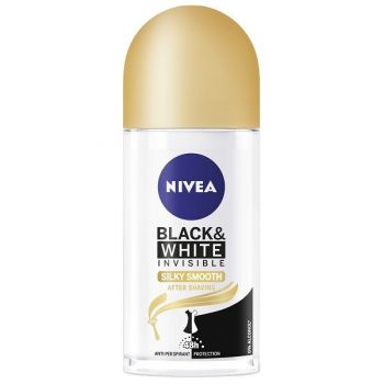 NIVEA BLACK & WHITE INVISIBLE SILKY SMOOTH ROLL ON FEMEI de firma original