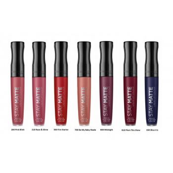 RIMMEL LONDON STAY MATTE LIQUID LIP COLOUR GLOSS DE BUZE MAT REZISTENT (Optiuni de comanda: 200)