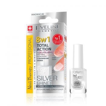 EVELINE COSMETICS 8 IN 1 TOTAL ACTION TRATAMENT 8 IN 1 SILVER SHINE la reducere