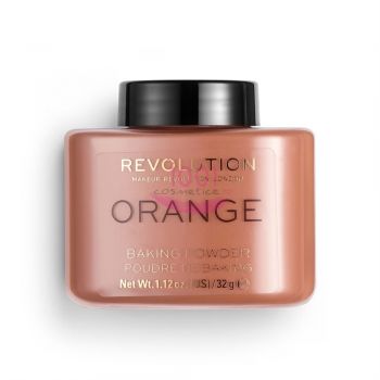 MAKEUP REVOLUTION LOOSE BAKING POWDER PUDRA PULBERE FIXATOARE ORANGE ieftin