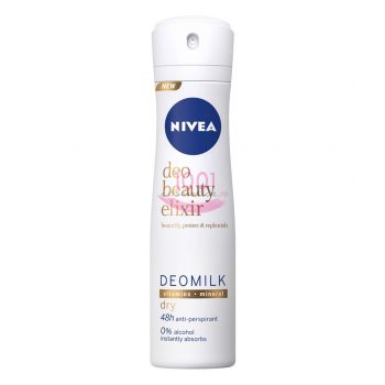 NIVEA BEAUTY ELIXIR DEOMILK DRY 48H ANTI-PERSPIRANT DEODORANT SPRAY FEMEI de firma original