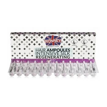 RONNEY HAIR AMPOULES SILK INTENSIVE REGENERATING FIOLE TRATAMENT PAR de firma original