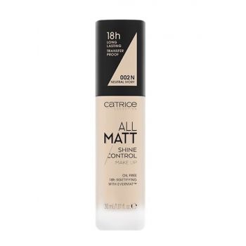 CATRICE ALL MATT SHINE CONTROL MAKE UP FOND DE TEN MATIFIANT NEUTRAL IVORY 002 N