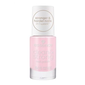 ESSENCE CLEAN & STRONG NAIL POLISH LAC DE UNGHII INTARITOR PINK CLOUDS 01 ieftina