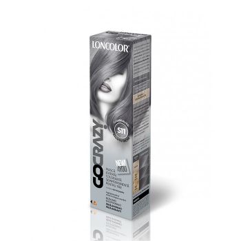 LONCOLOR GO CRAZY MASCA CREMA COLORANTA SEMIPERMANENTA PENTRU PAR S11 GoDARKSILVER!